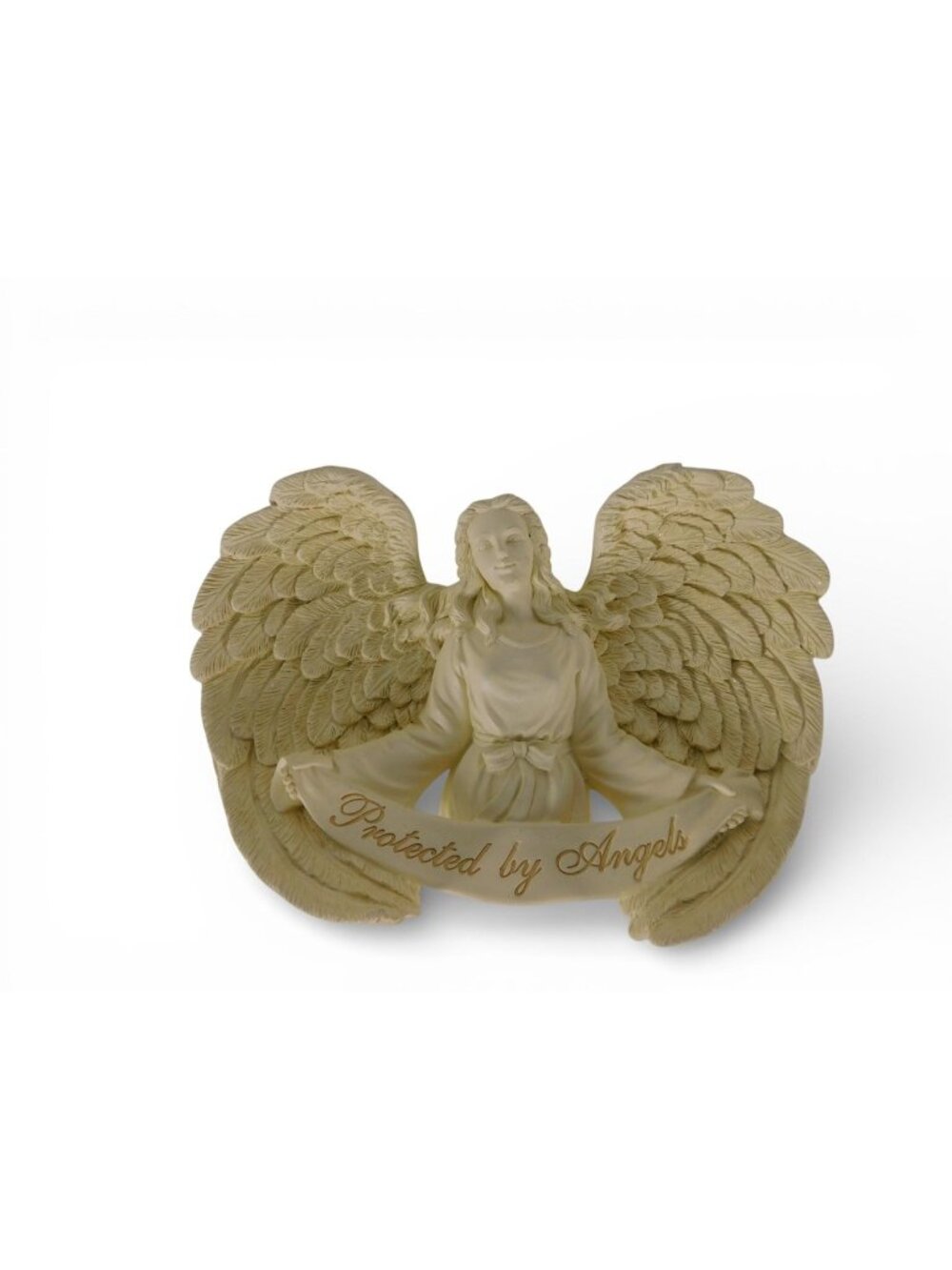 AngelStar Protected By Angels Archangel Figurine Glitter Resin Wall Decor 2004